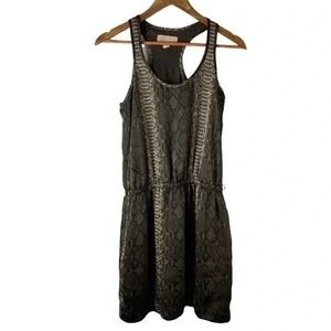 Michael Kors Snake Print Sleeveless‎ Dress Size S Y2K Grunge Midi